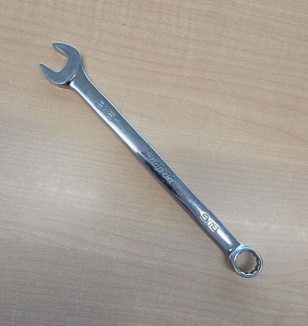 Snap-on OEX18B 9/16" SAE 12-Point Combination 8 3/4" Wrench